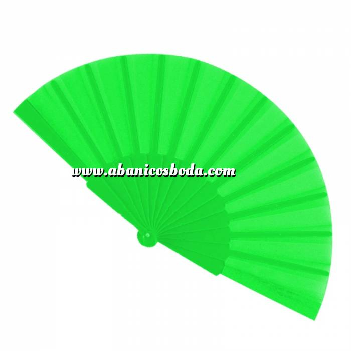 Imagen Abanico Económicos Abanico de tela Verde Pistacho (con varillas de plástico) (Últimas Unidades) 